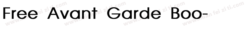 Free Avant Garde Boo字体转换